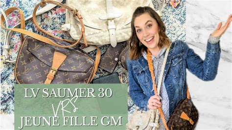 lv jeune fille bag|LV bag review SAUMER 30 or JEUNE FILLE GM .